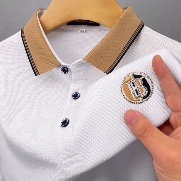 Men's polo shirt made of breathable cotton