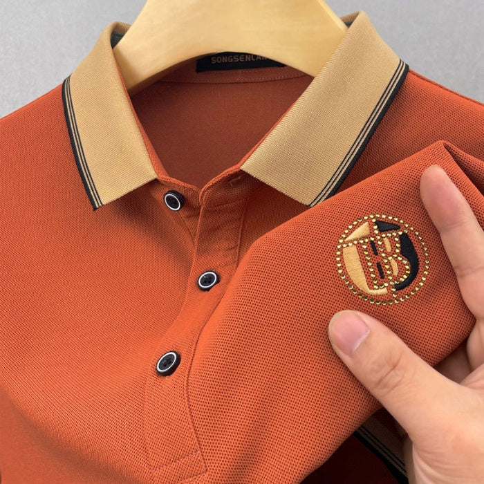 Men's polo shirt made of breathable cotton