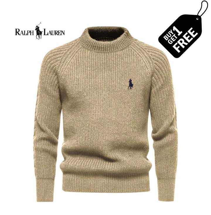 Cotton crew-neck jumper - 1+1 FREE