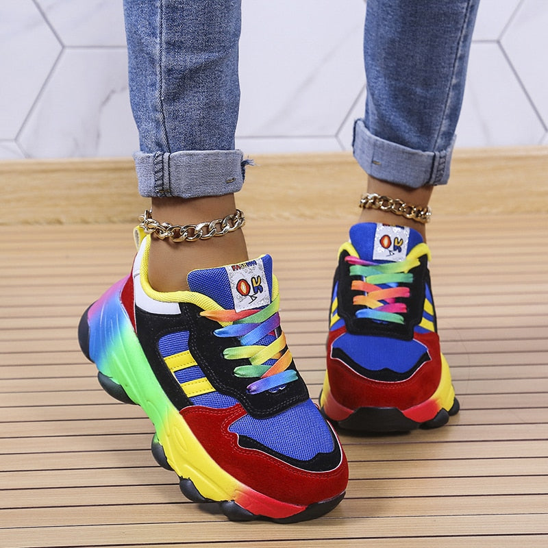 Regenboog Orthopedische Sneakers - Kursava