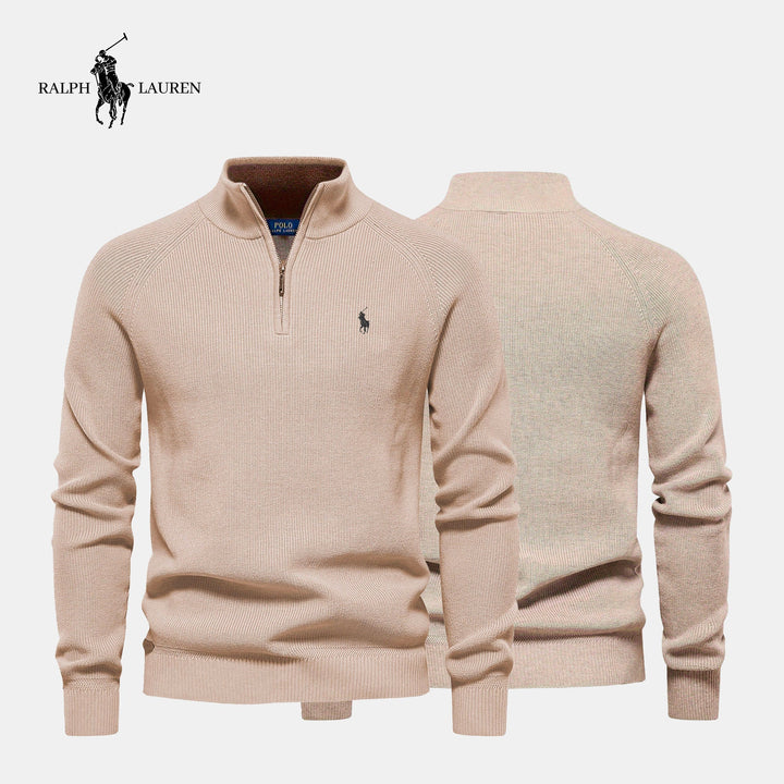 R&L Zipped Neck Sweater