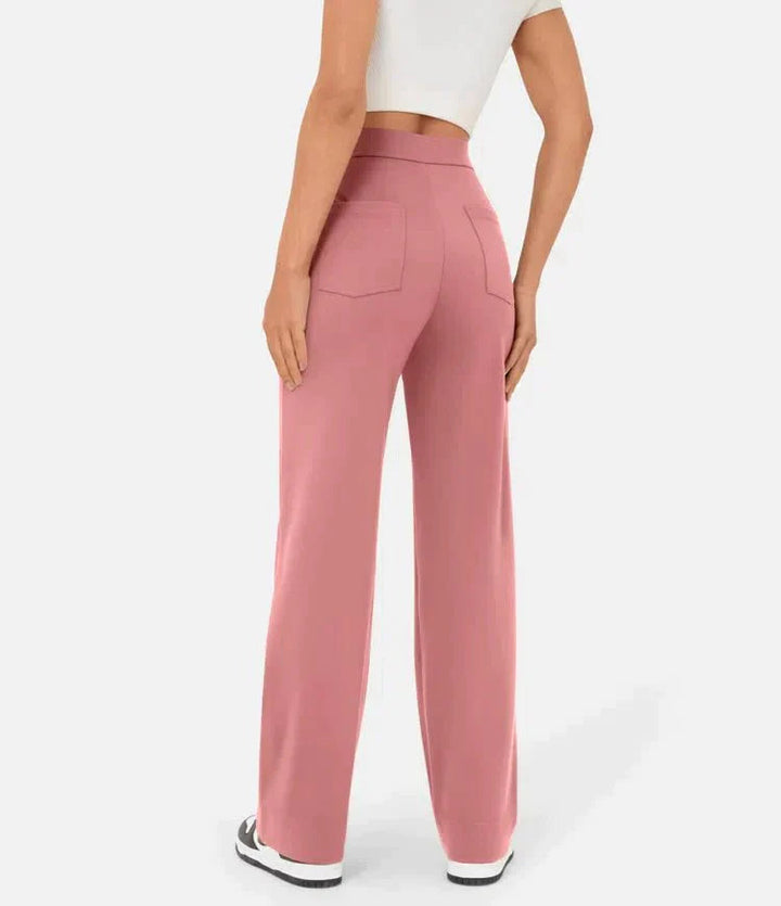 High-waisted elastische casual broek - Kursava